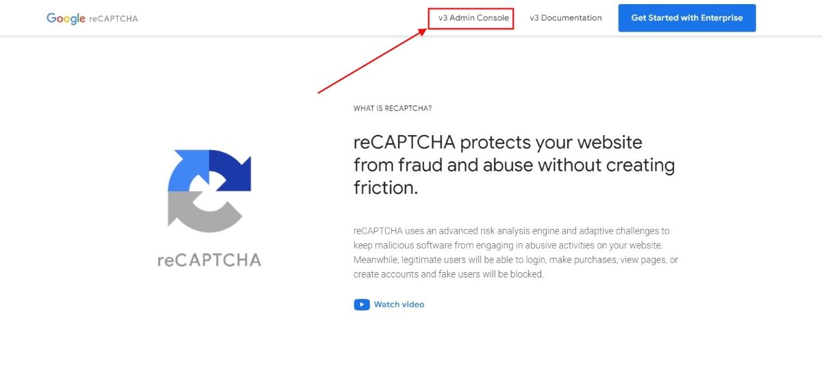 generate Google reCaptcha v2/v3 site key and secret key