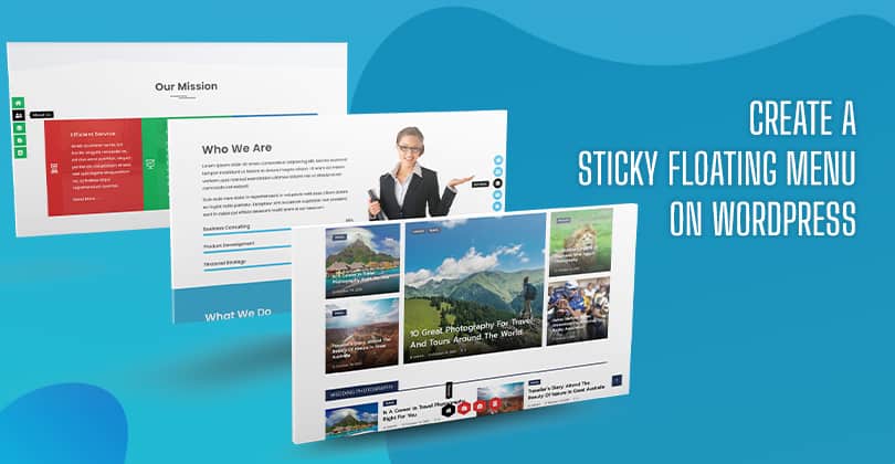 How to Create a Sticky Floating Menu on WordPress?