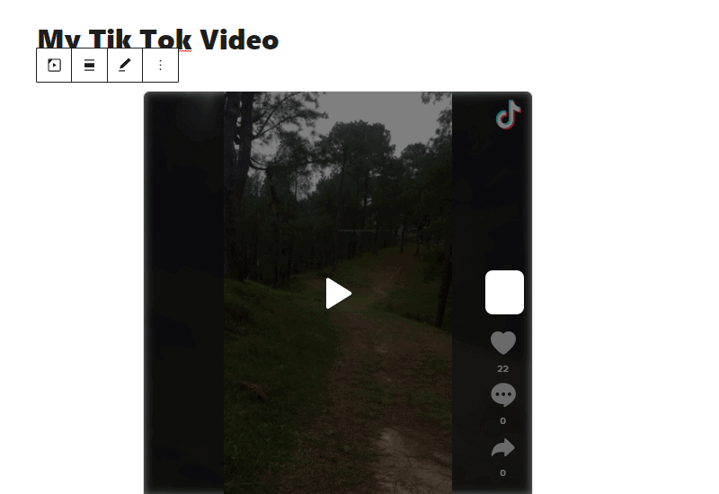 Embed TikTok Video in WordPress