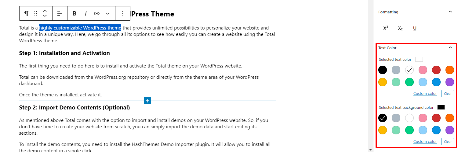 Highlight Text in WordPress