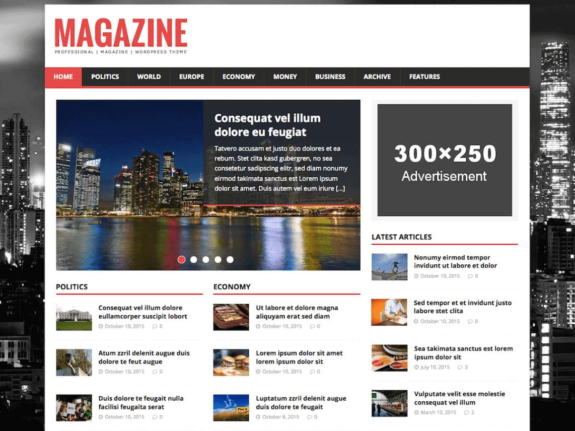 MH Magazine Lite: WordPress Magazine Theme