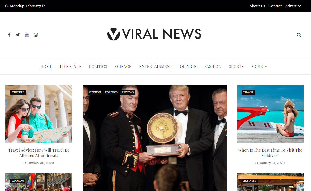 Viral News: WordPress Magazine Themes